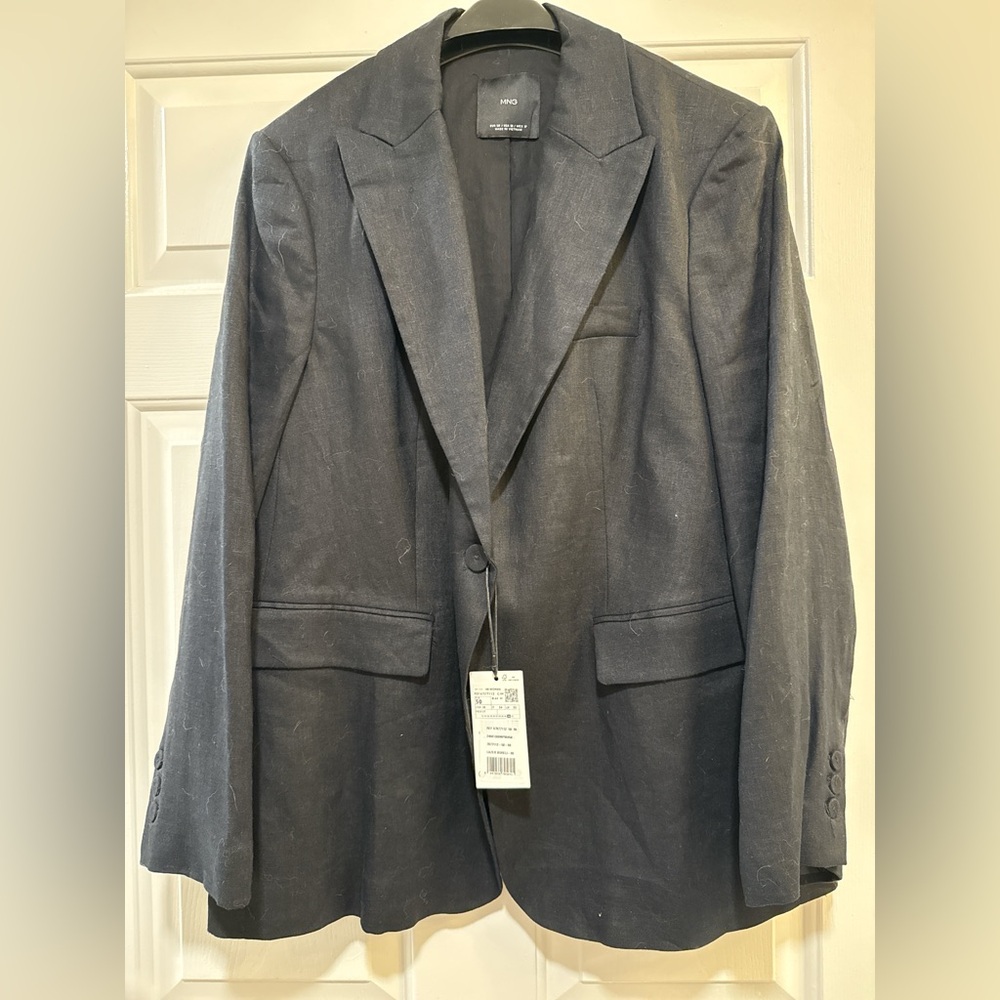 Mango Black Sport Coat Classic Blazer
